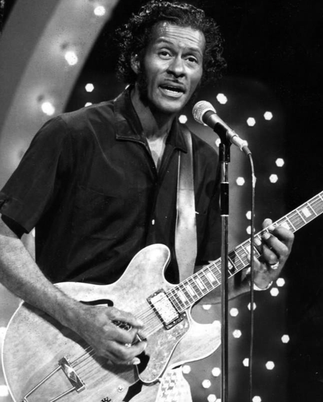 Chuck Berry as guest host on “The Midnight Special” 